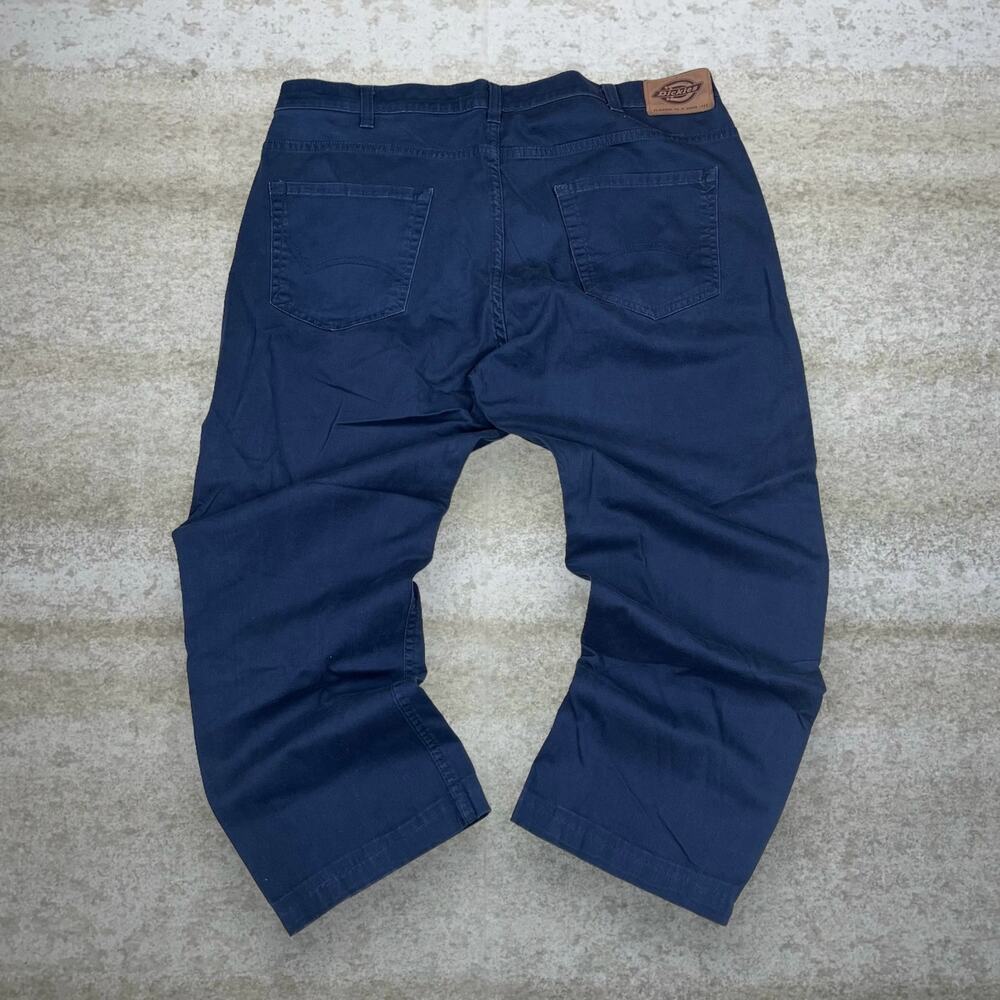 Vintage Y2K Dickies Khakis Pants 38x26 Regular Relaxed Fit Navy Blue